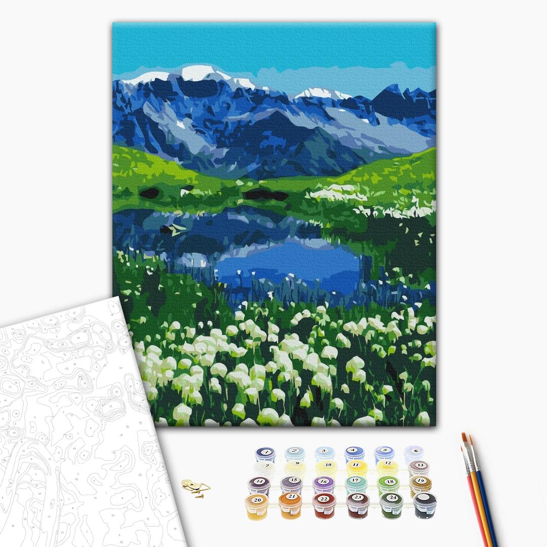 Set Pictura Pe Numere Alpine Meadows Brushme