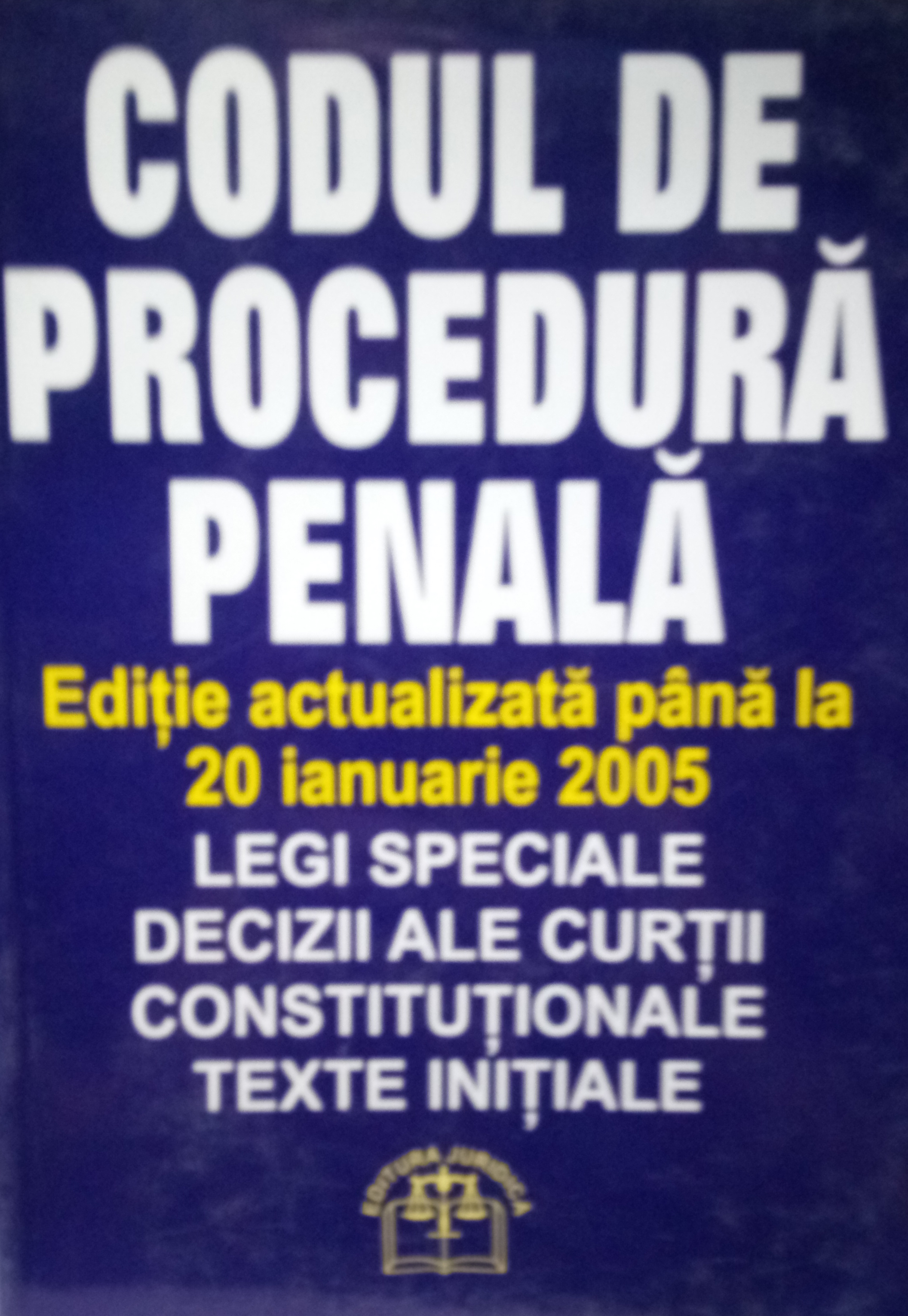 Codul De Procedura Penala Gabriela Tatarau