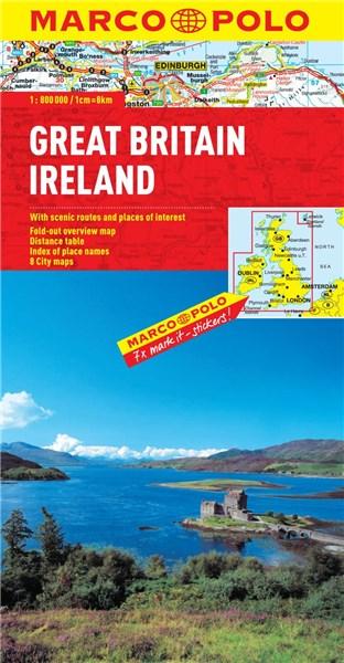 Great Britain Ireland Marco Polo Map