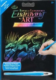Rainbow Engraving - Iguana