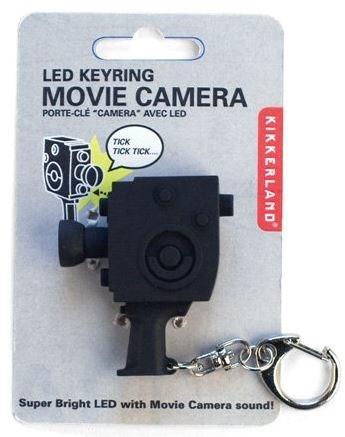LED Keychain Movie Camera Kikkerland