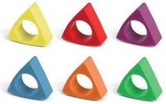 Set 6 creioane colorate in forma de inel