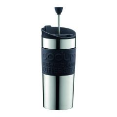 Cana de voiaj cu presa pentru cafea Bodum neagra
