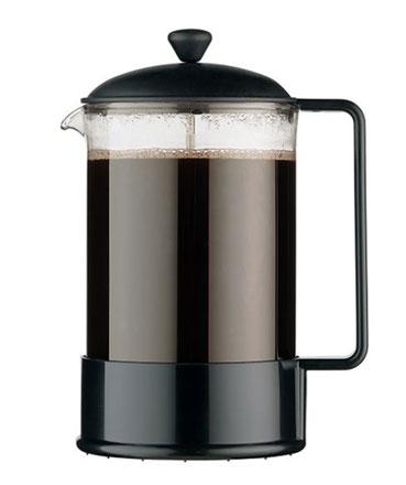 Bodum Brazil French Press Coffee Maker, 51 oz, Black