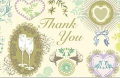 Felicitare Heirloom Thank you Roger la Borde