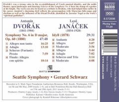 Dvorak: Symphony No. 6; Janacek: Idyll