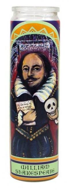 Shakespeare secular saint candle