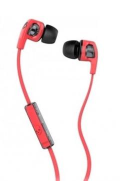 Casti Skullcandy Smokin Buds 2 Hot Red Microphone