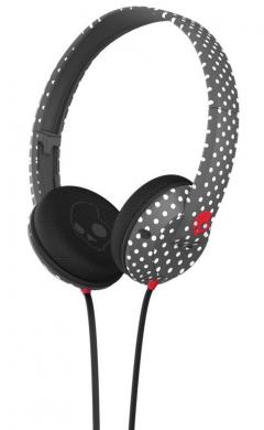 Casti Skullcandy Uprock Polka Dot Charcoal Red