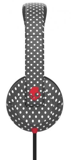 Casti Skullcandy Uprock Polka Dot Charcoal Red