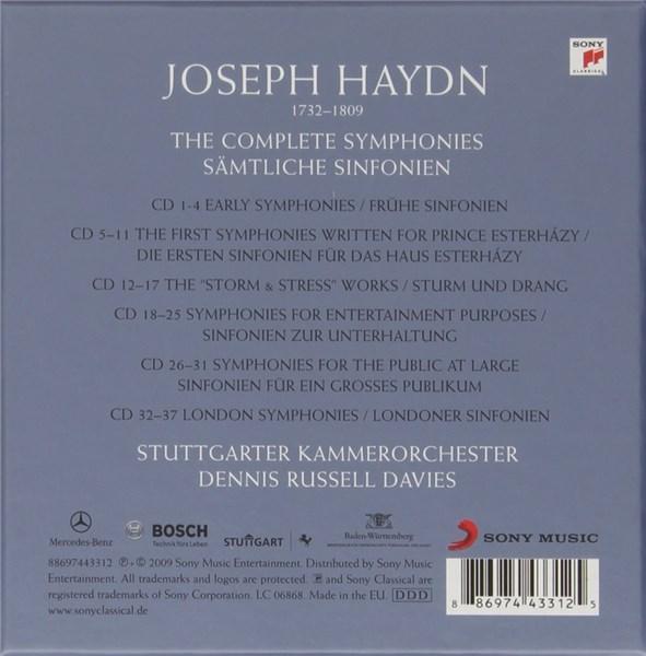 HAYDN: Sämtliche Sinfonien 37CDs Haydn - The Complete Symphonies - Franz Joseph Haydn, Dennis