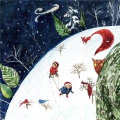 Felicitare Cristiana Radut- Iarna, sanius