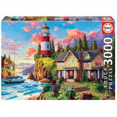 Puzzle - Lighthouse landscape, 3000 piese