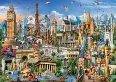 Puzzle 2000 piese - Europe Landmarks