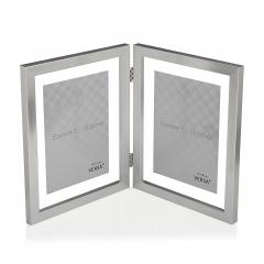 Rama foto dubla - Argintie