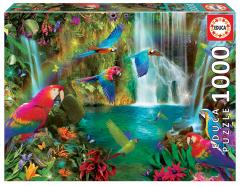 Puzzle 1000 piese - Tropical Parrots