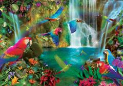 Puzzle 1000 piese - Tropical Parrots