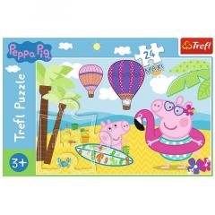 Puzzle 24 piese - Maxi - Peppa Pig in vacanta