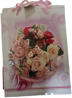 Punga cadou - Flori - Mare (mai multe modele)