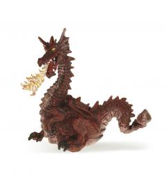 Figurina - Red dragon with flame