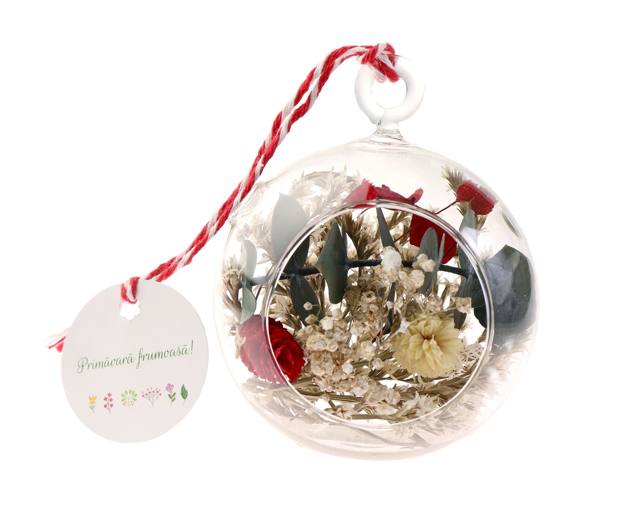Martisor - Glob cu frunze prezervate