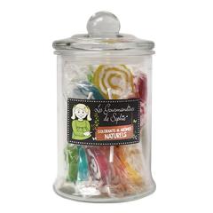 Borcan cu acadele retro - Les Bonbonnieres Sucettes A L' Ancienne, 220g