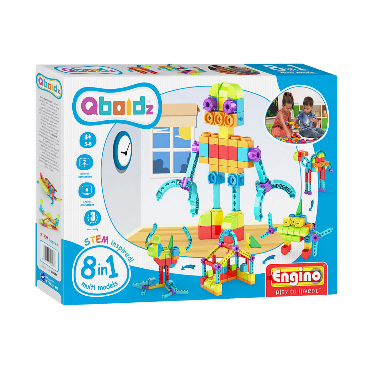 Set de constructie - Qboidz 8in1 - Alien Robot
