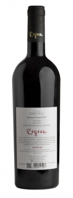 Vin rosu - Rogova, Feteasca Neagra, sec, 2017