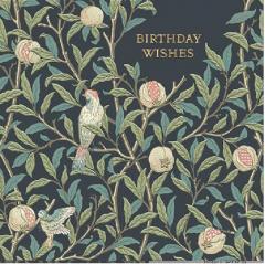 Felicitare - William Morris - Birthday Wishes - Bird And Pomegranate