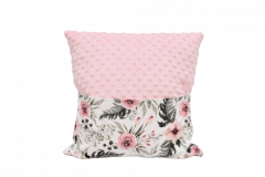 Pernuta cu buzunar pentru carti "Gradina de trandafiri" - Roz