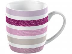 Cana - Pink Textured Stripe Creative Tops