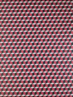 Hartie de impachetat - Cubes Red