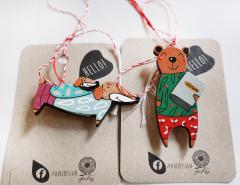 Martisor - Brosa lemn (mai multe modele)