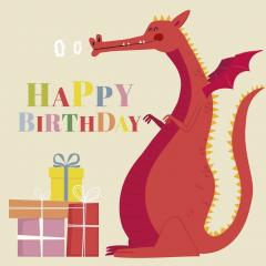 Felicitare - Dragon Birthday Rex London