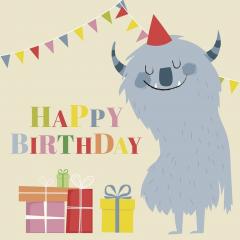 Felicitare - Monster Birthday Rex London