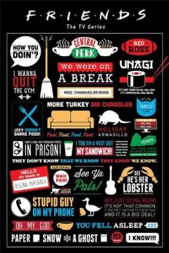 Poster maxi - Friends Infographic Pyramid International