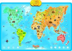Jucarie educativa - Harta interactiva cu animale
