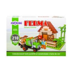 Set de constructie -  Ferma si tractor, 210 piese