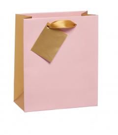 Punga pentru cadou -  Pink & Gold - mica