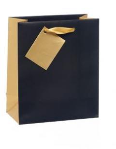 Punga pentru cadou - Negru si galben, mica Meridian Import Company