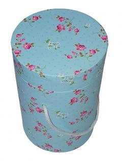 Cutie pentru cadou - Blue With Pink Flowers, mare Meridian Import Company