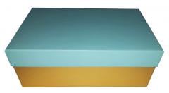 Cutie pentru cadou - Aqua gold - 22 x14.5 x 8.5 cm Meridian Import Company