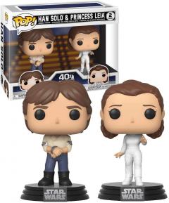 Set 2 figurine - Star Wars - Han Solo and Princess Leia