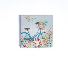 Cutie pentru cadou - Blue Bicycle Glitter, foarte mica Meridian Import Company