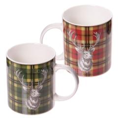 Set 2 cani - Tartan Stag Pattern