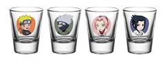 Set 4 pahare shot - Naruto Shippuden, Chibi GB Eye
