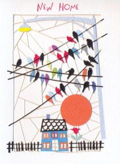 Felicitare - New Home Birds Forever Handmade Cards