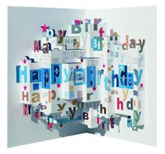Felicitare pop-up - Happy Birthday