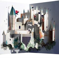 Felicitare pop-up - Hogwarts Forever Handmade Cards