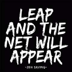 Felicitare - Leap and the net will appear Quotable Cards